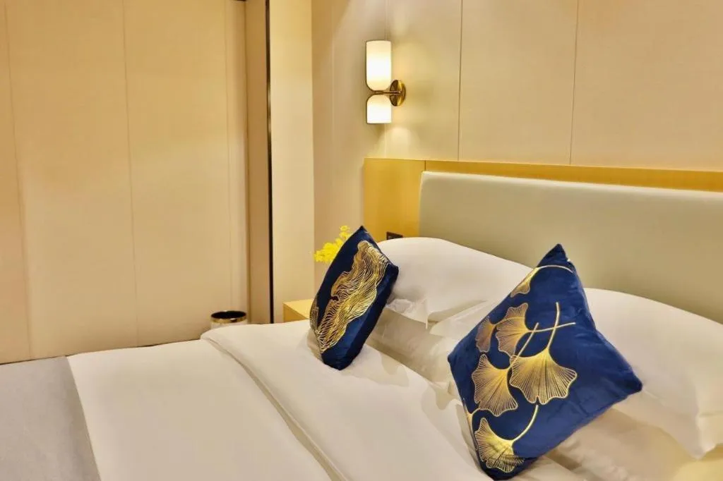 Bed in MIDI Hotel Guangdong Chaozhou Xiangqiao District Hanshan Teachers College