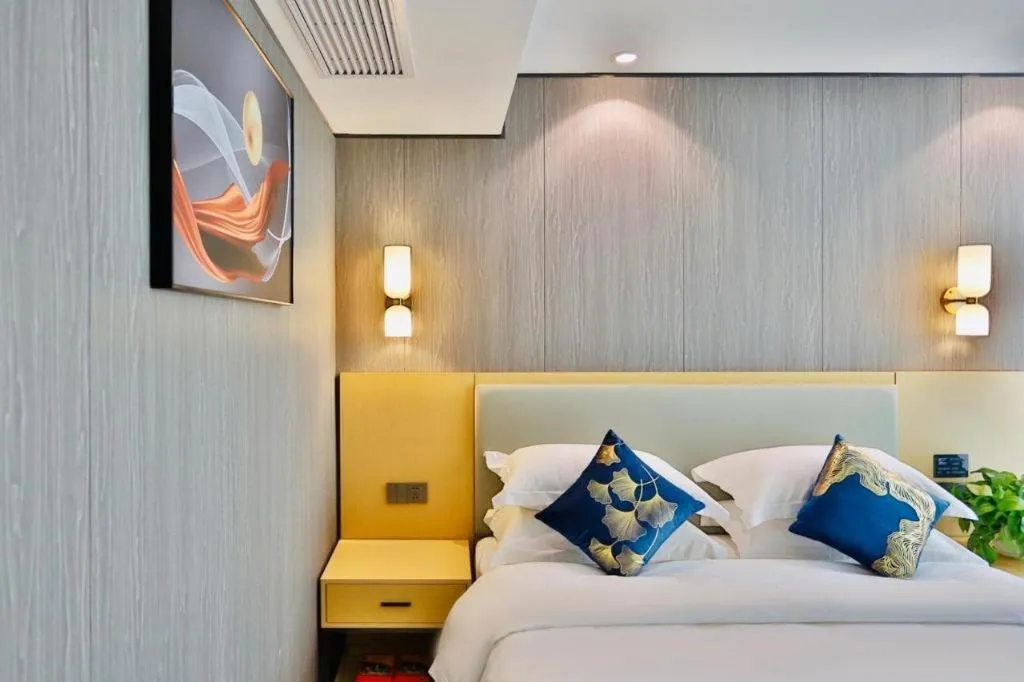Bed in MIDI Hotel Guangdong Chaozhou Xiangqiao District Hanshan Teachers College