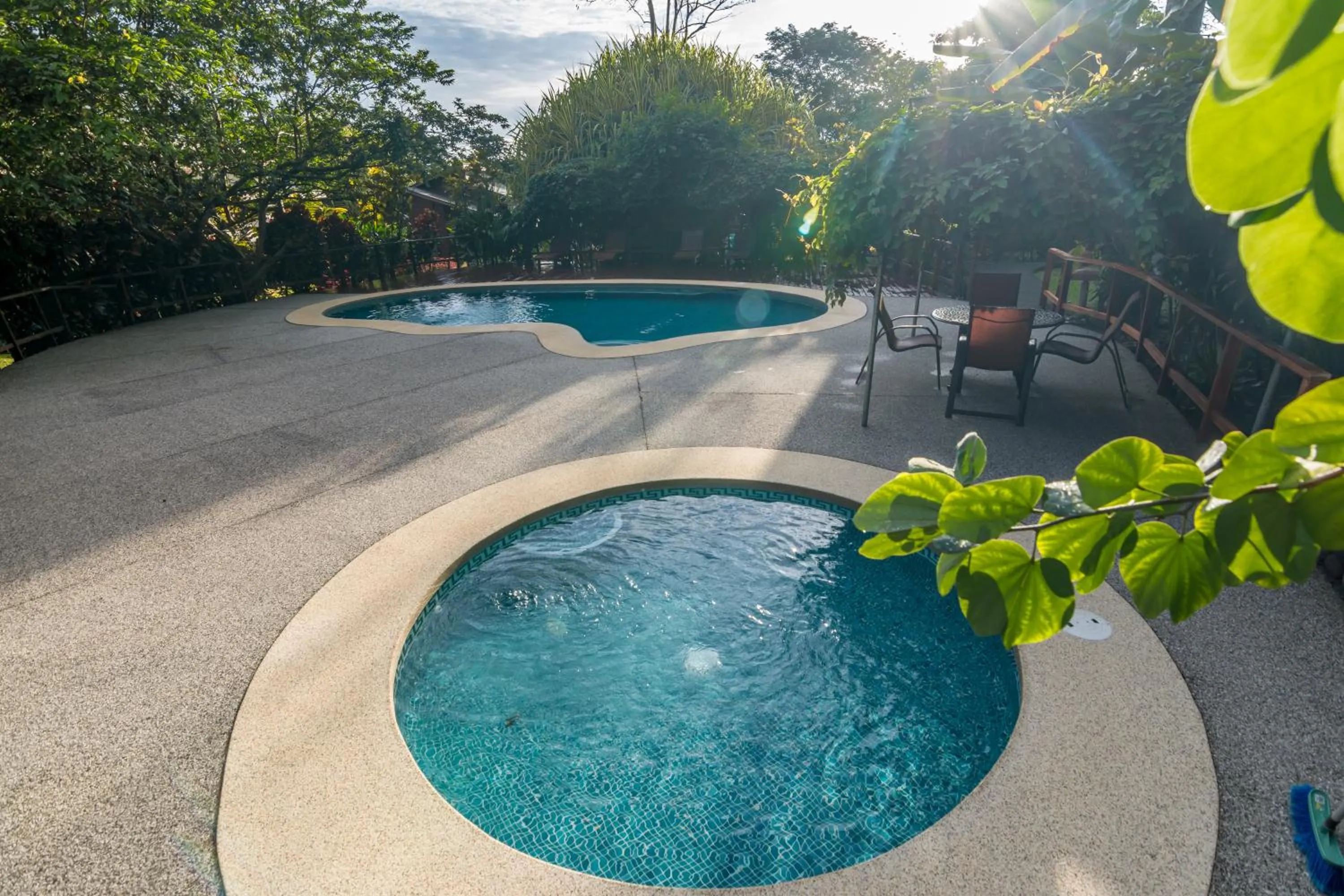 Pool view in Hotel El Silencio del Campo