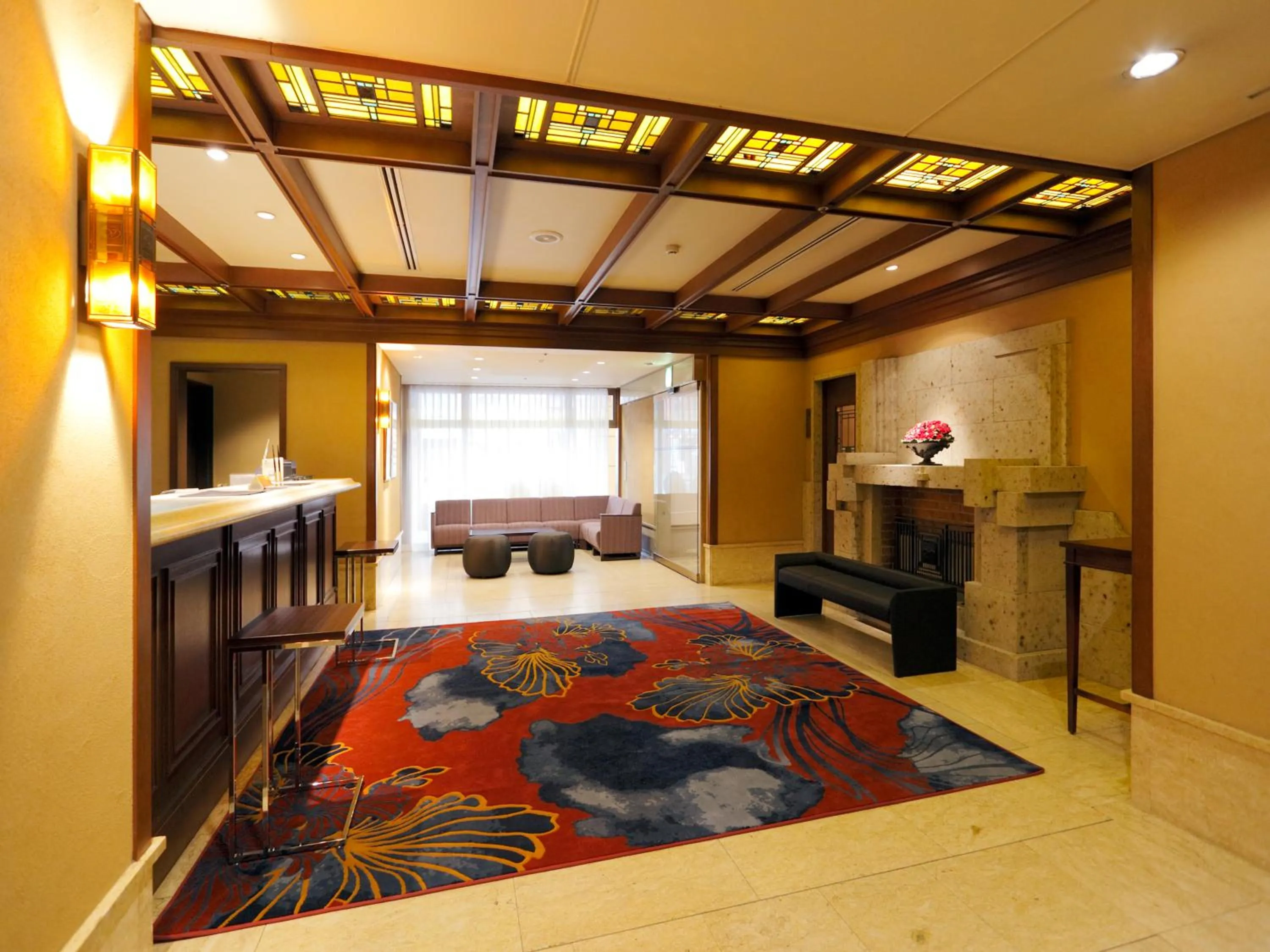 Lobby or reception, Bed in Ryogoku View Hotel