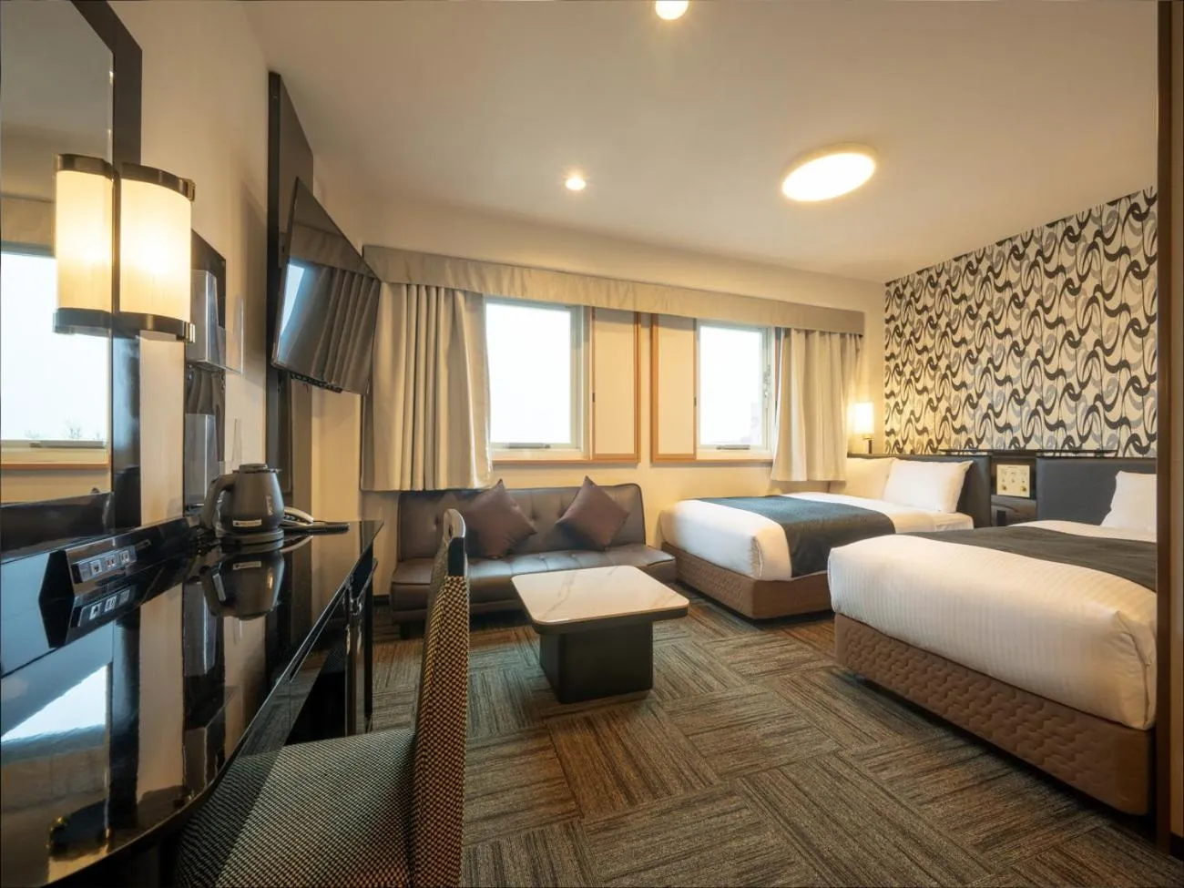 Photo of the whole room, Bed in APA Hotel Isesaki-Eki Minami