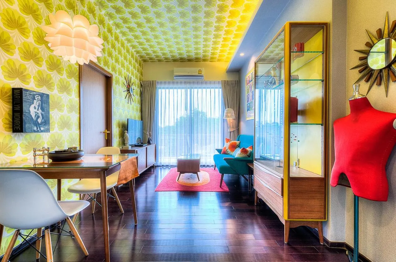 Communal lounge/ TV room in The Title Boutique Phuket