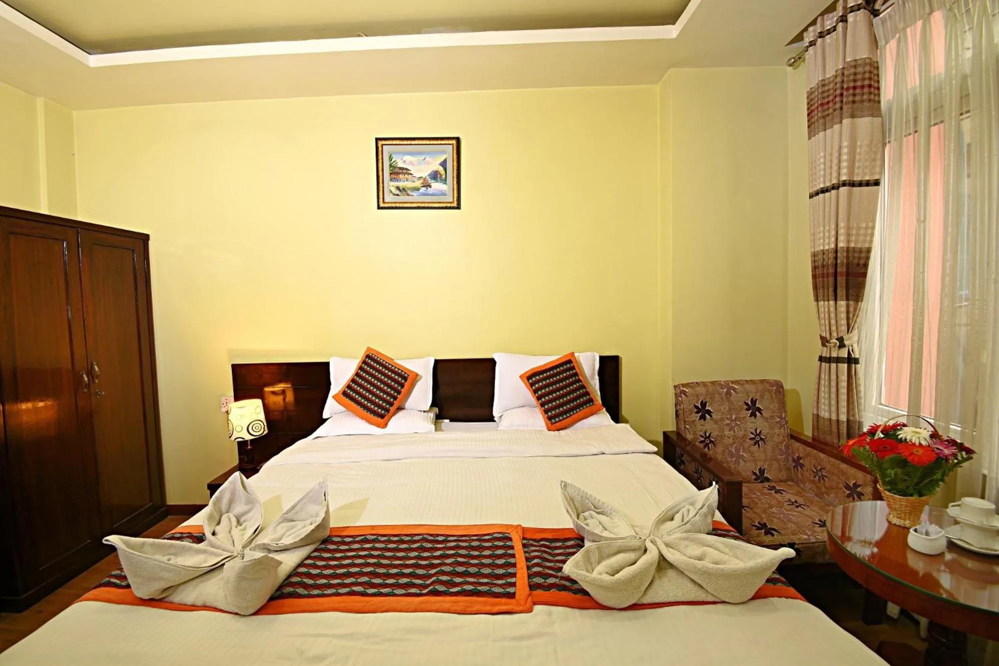 Bed in Hotel Osho Home