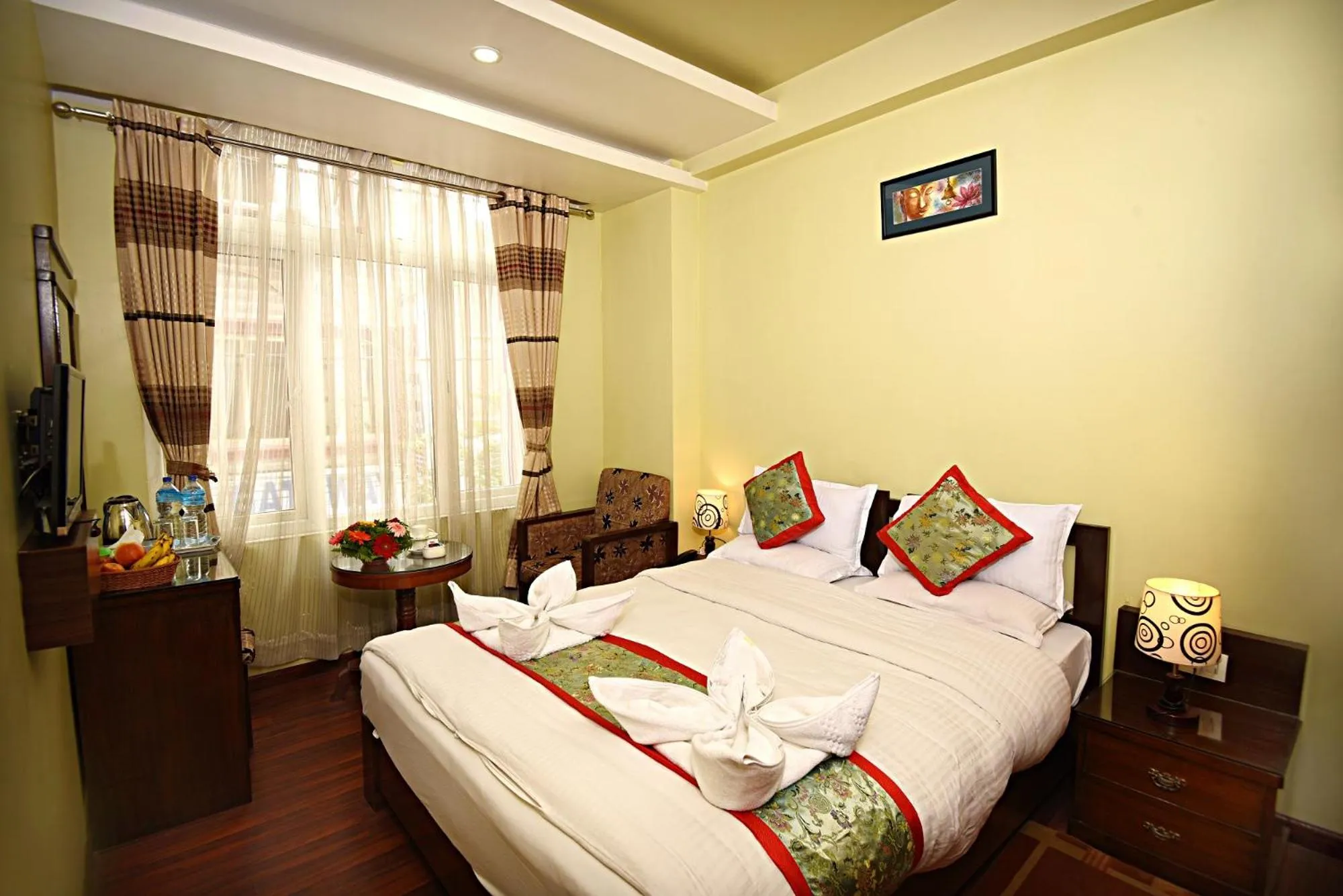 Bed in Hotel Osho Home
