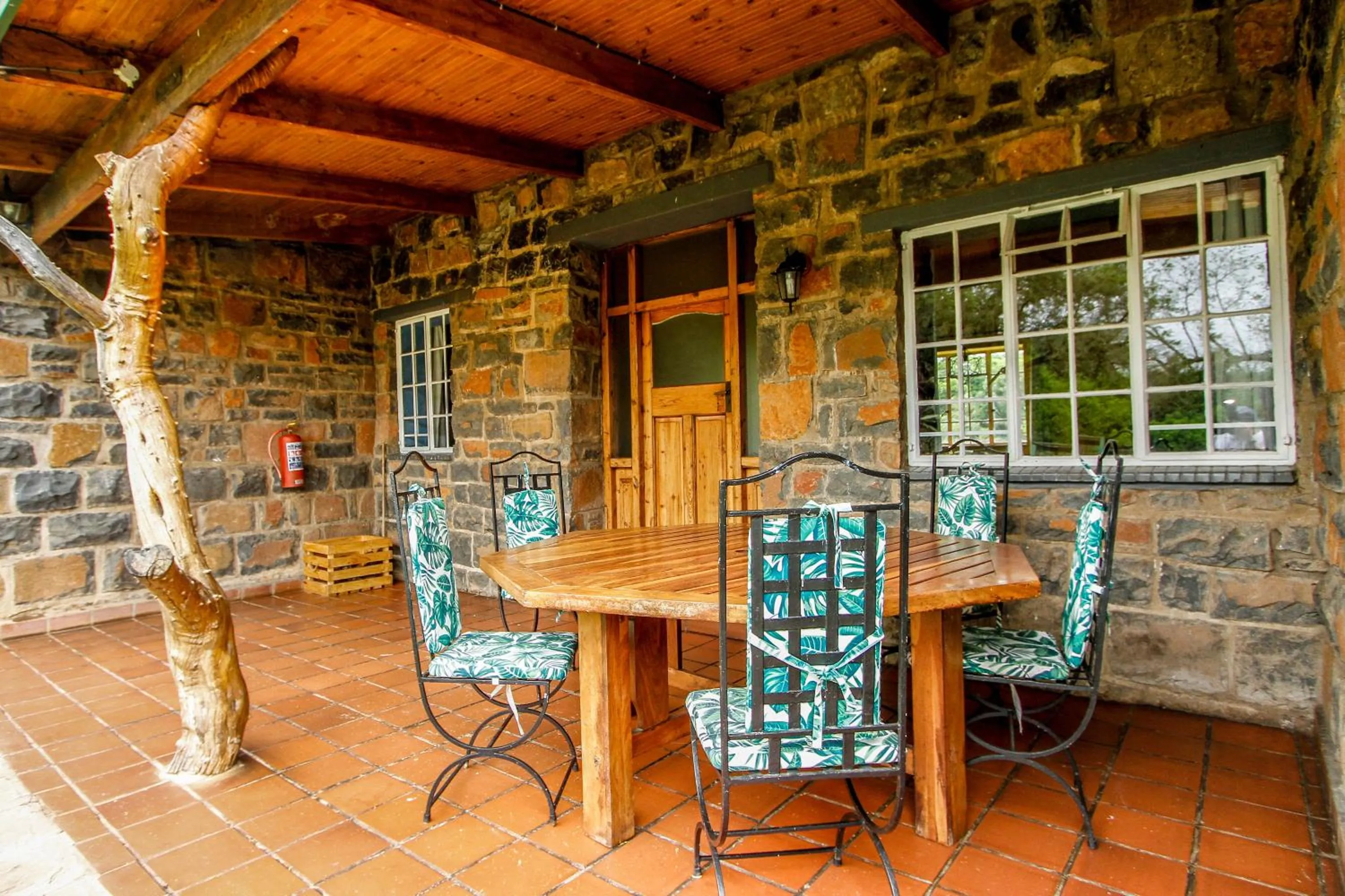 Patio in Spion Kop Lodge