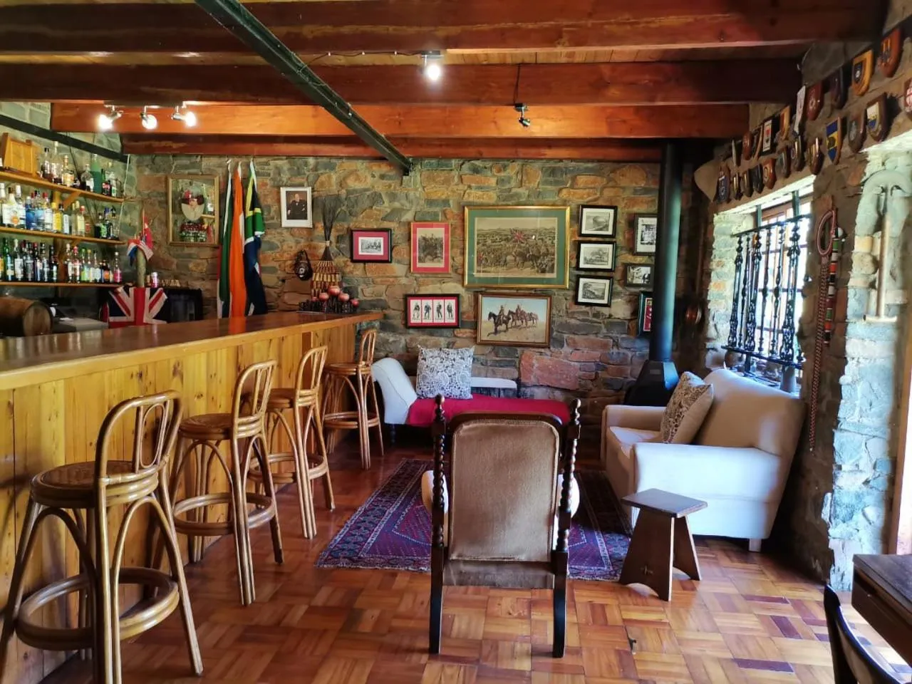 Lounge or bar in Spion Kop Lodge