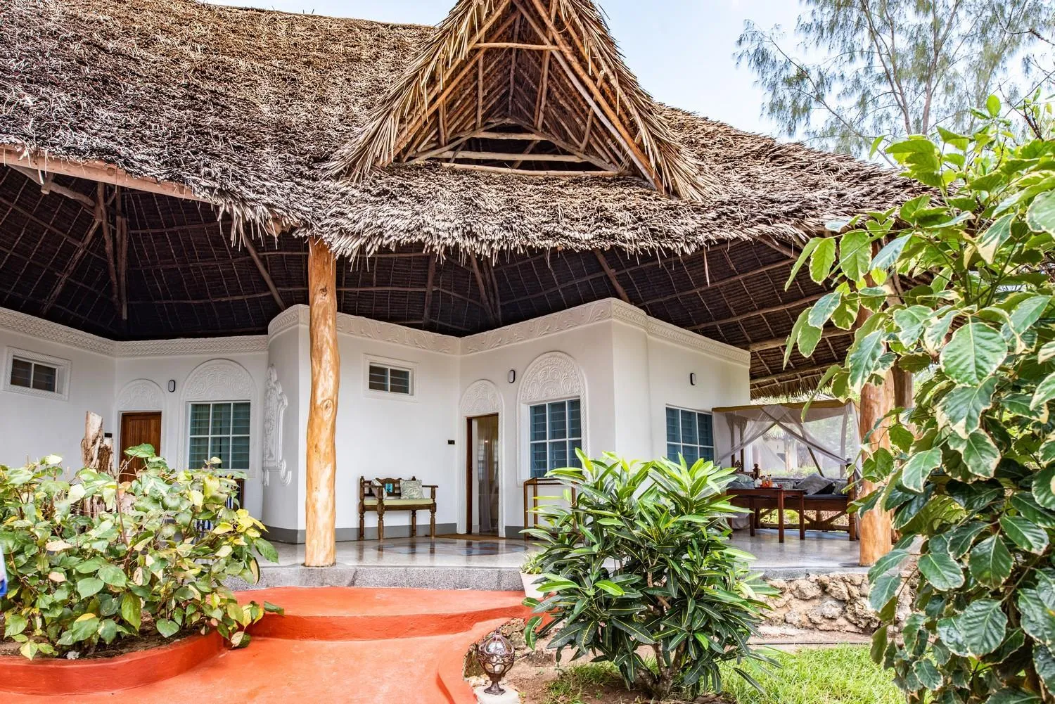 Patio in Pongwe Beach Hotel