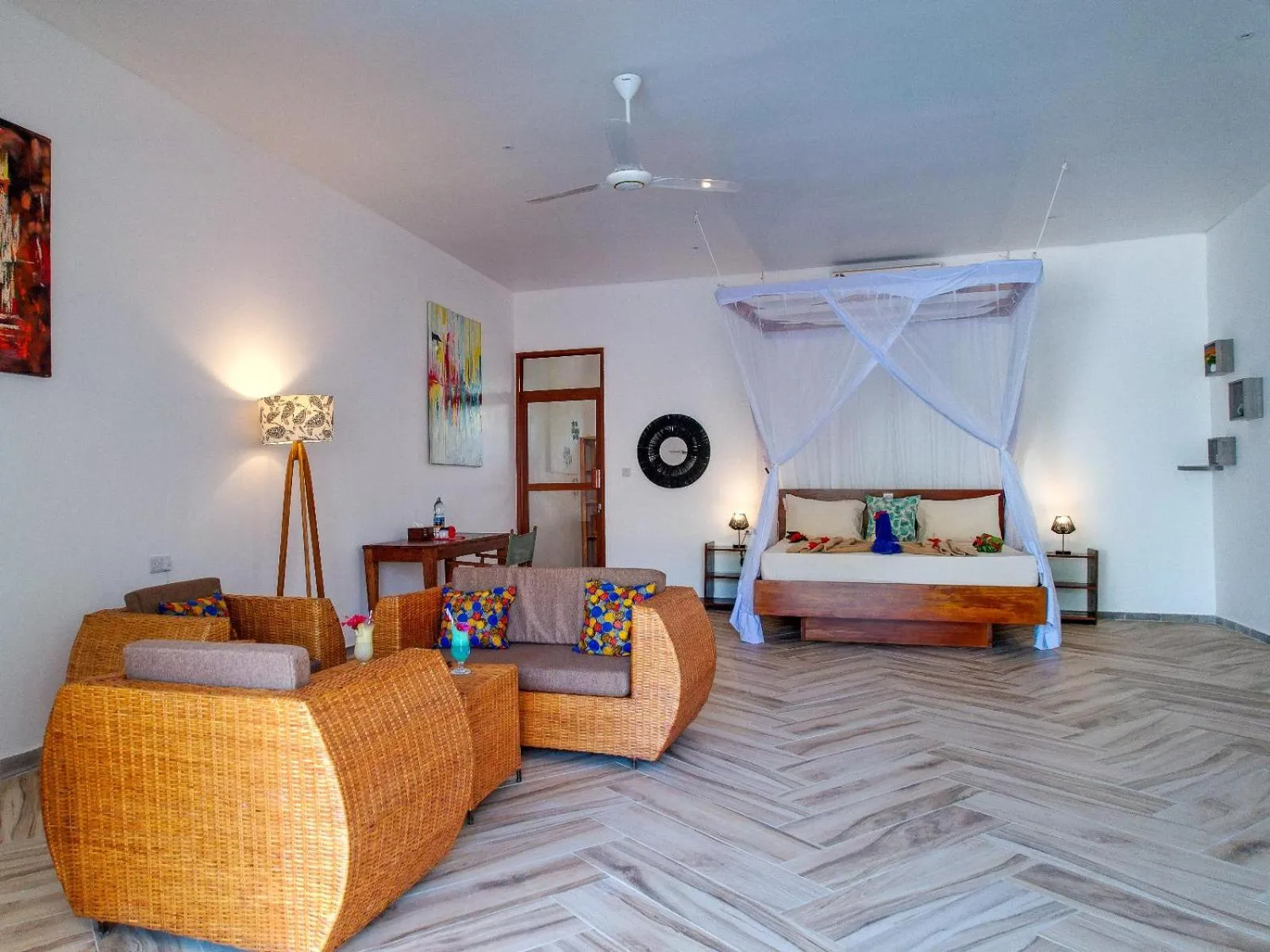 Bedroom, Bed in Pongwe Beach Hotel