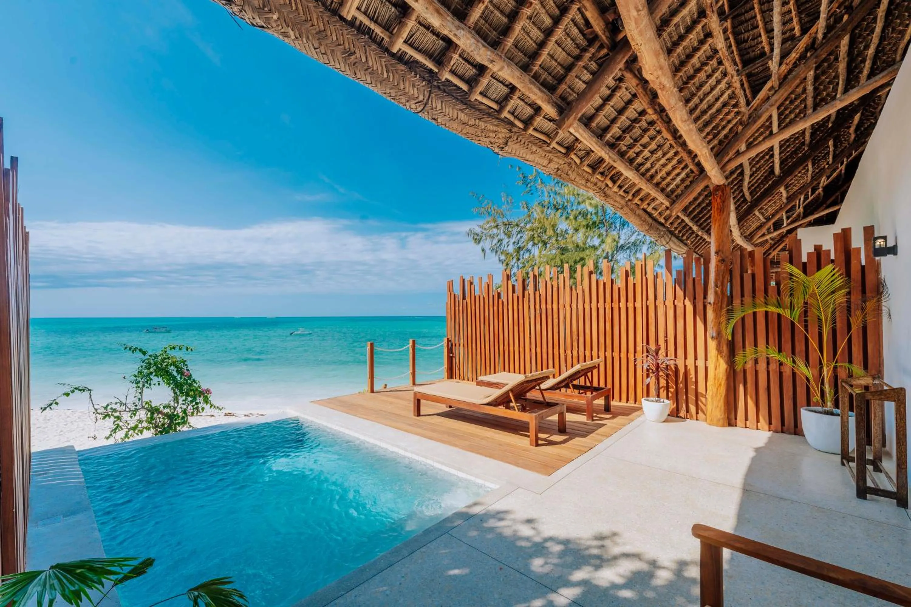 Pool view in Pongwe Beach Hotel