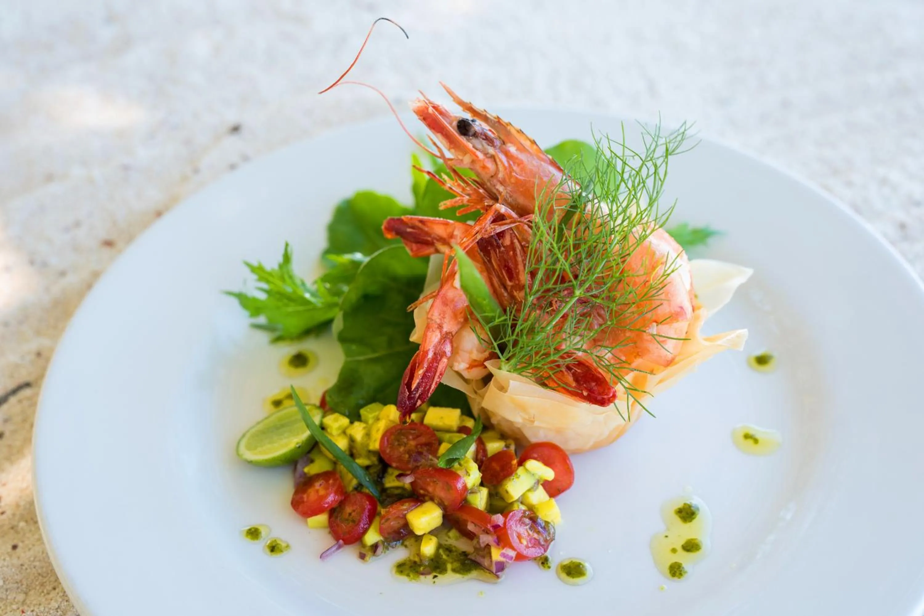 Food and drinks in Pongwe Beach Hotel