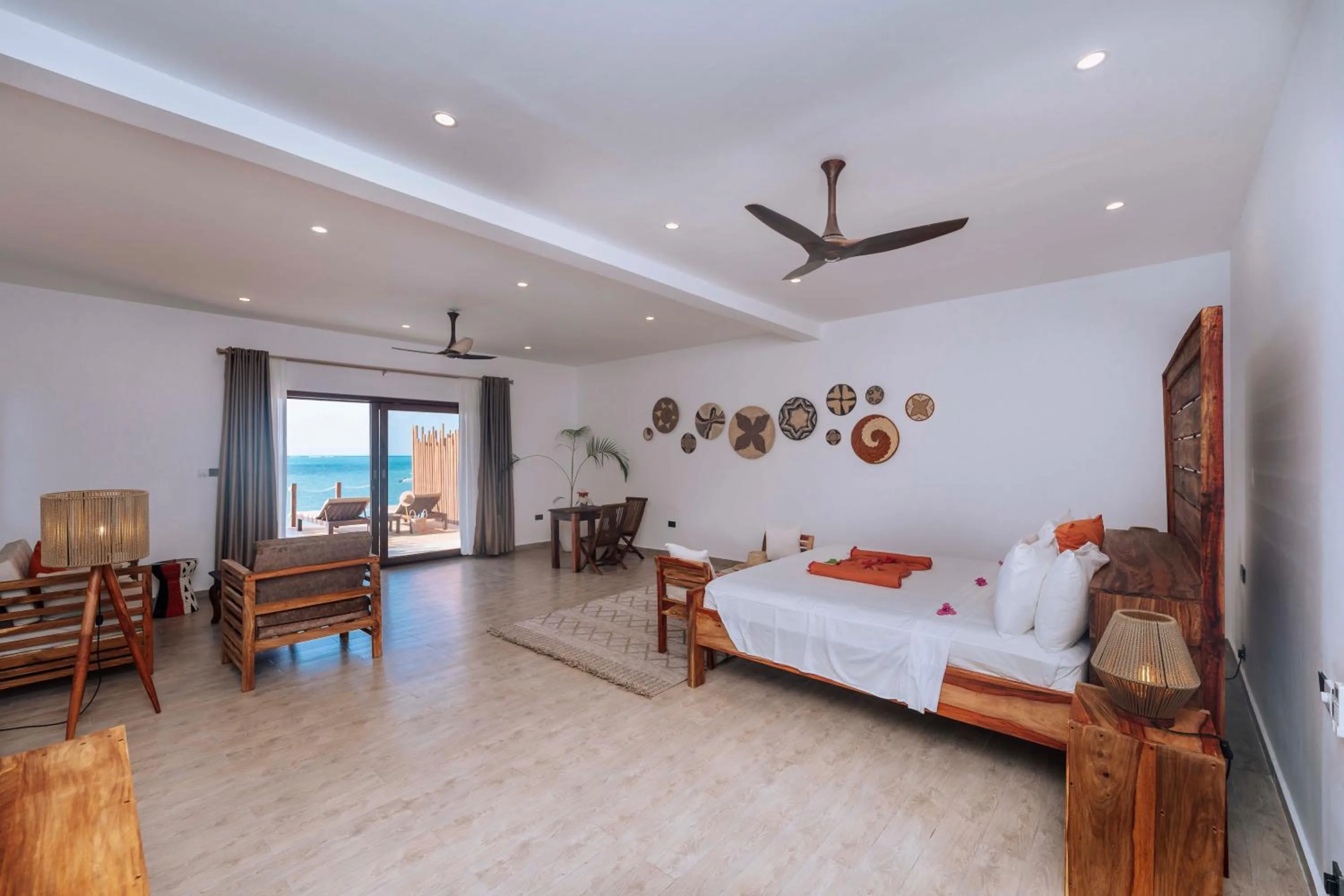 Photo of the whole room, Bed in Pongwe Beach Hotel