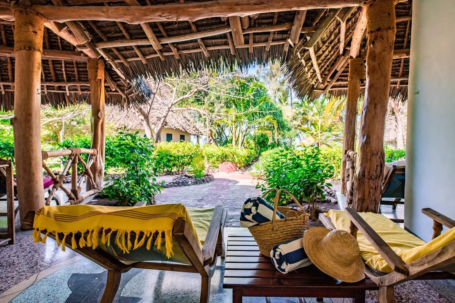 Patio in Pongwe Beach Hotel