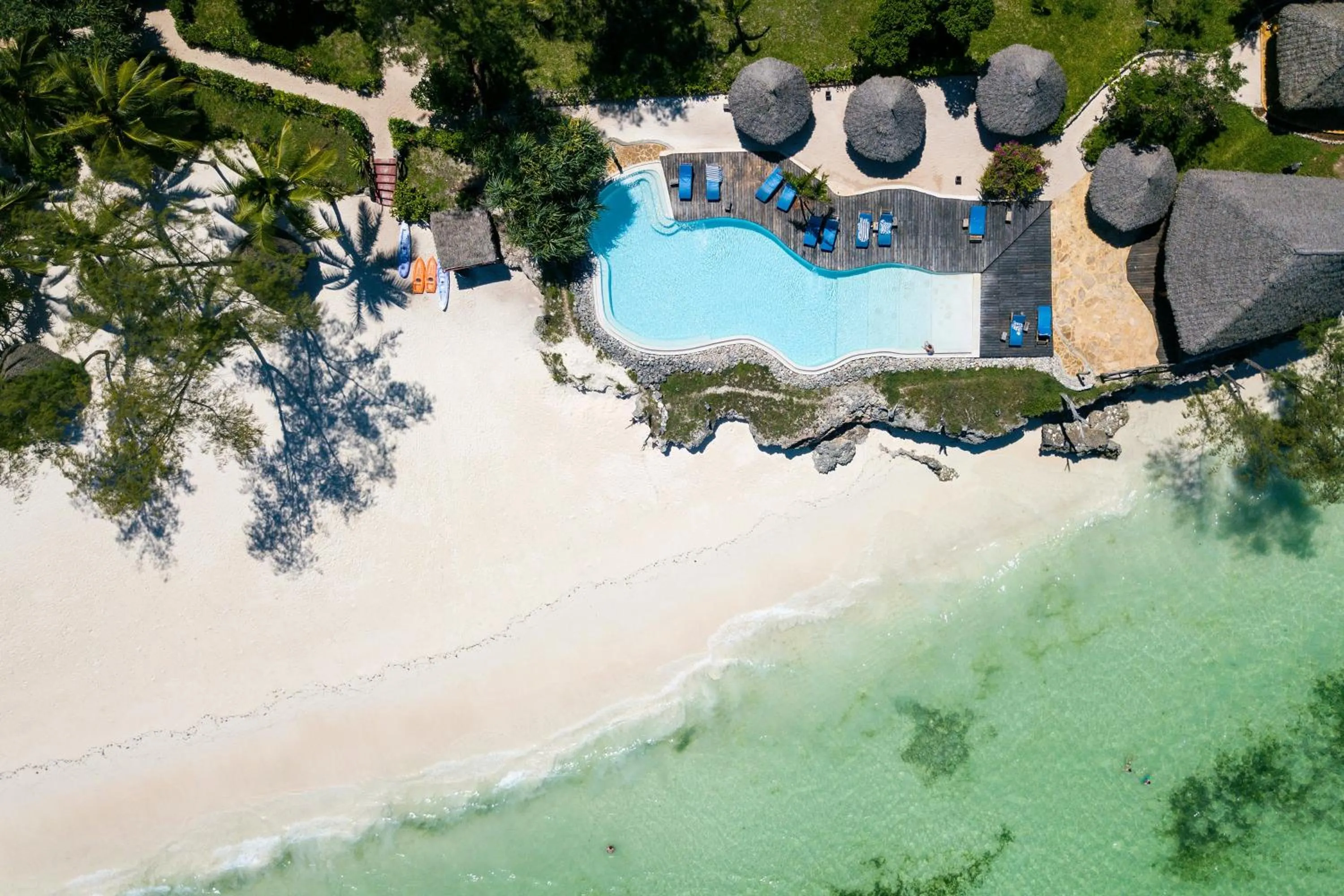 Bird's eye view in Pongwe Beach Hotel