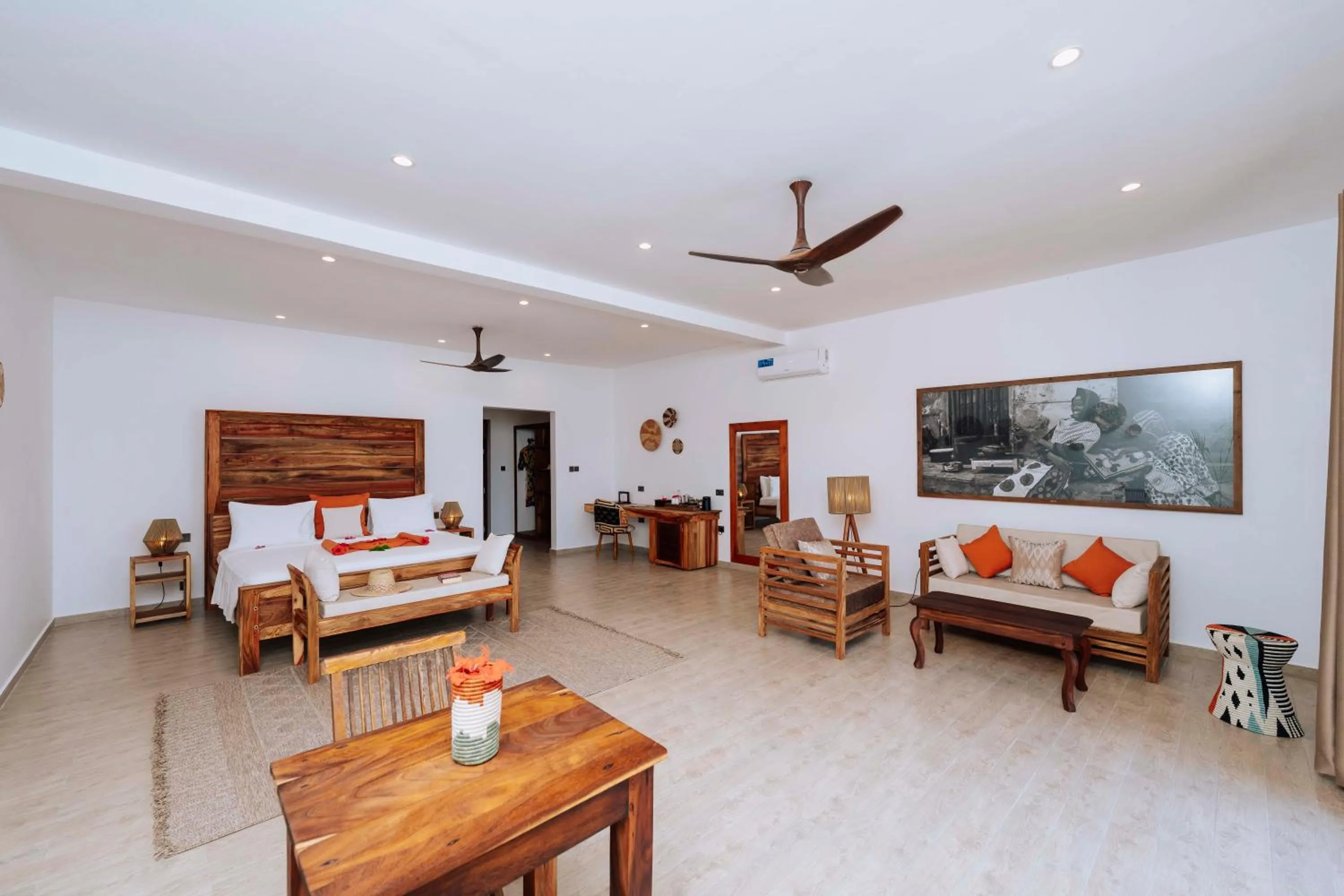 Bedroom, Bed in Pongwe Beach Hotel