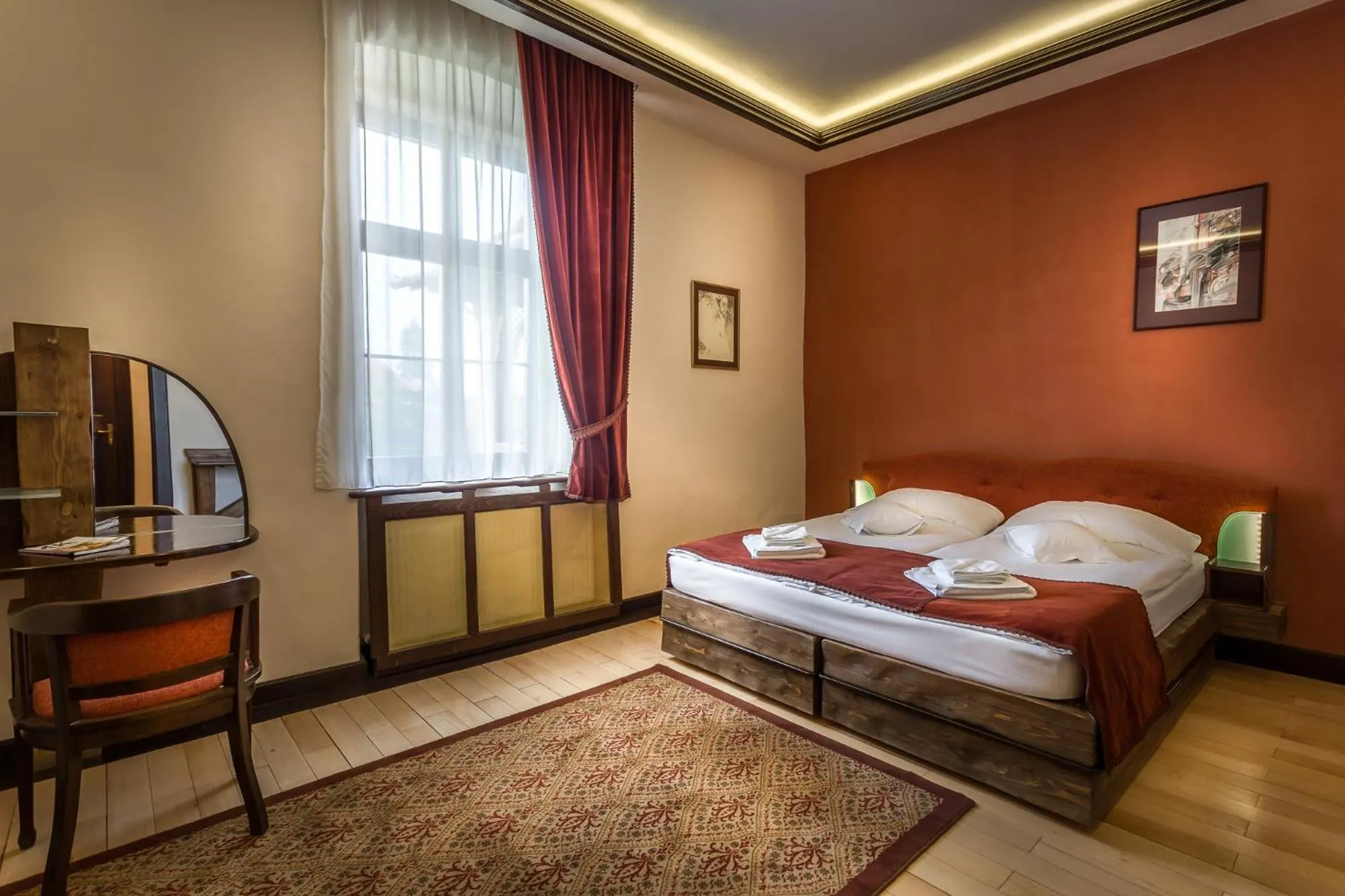 Bed in Castle Hotel Daniel