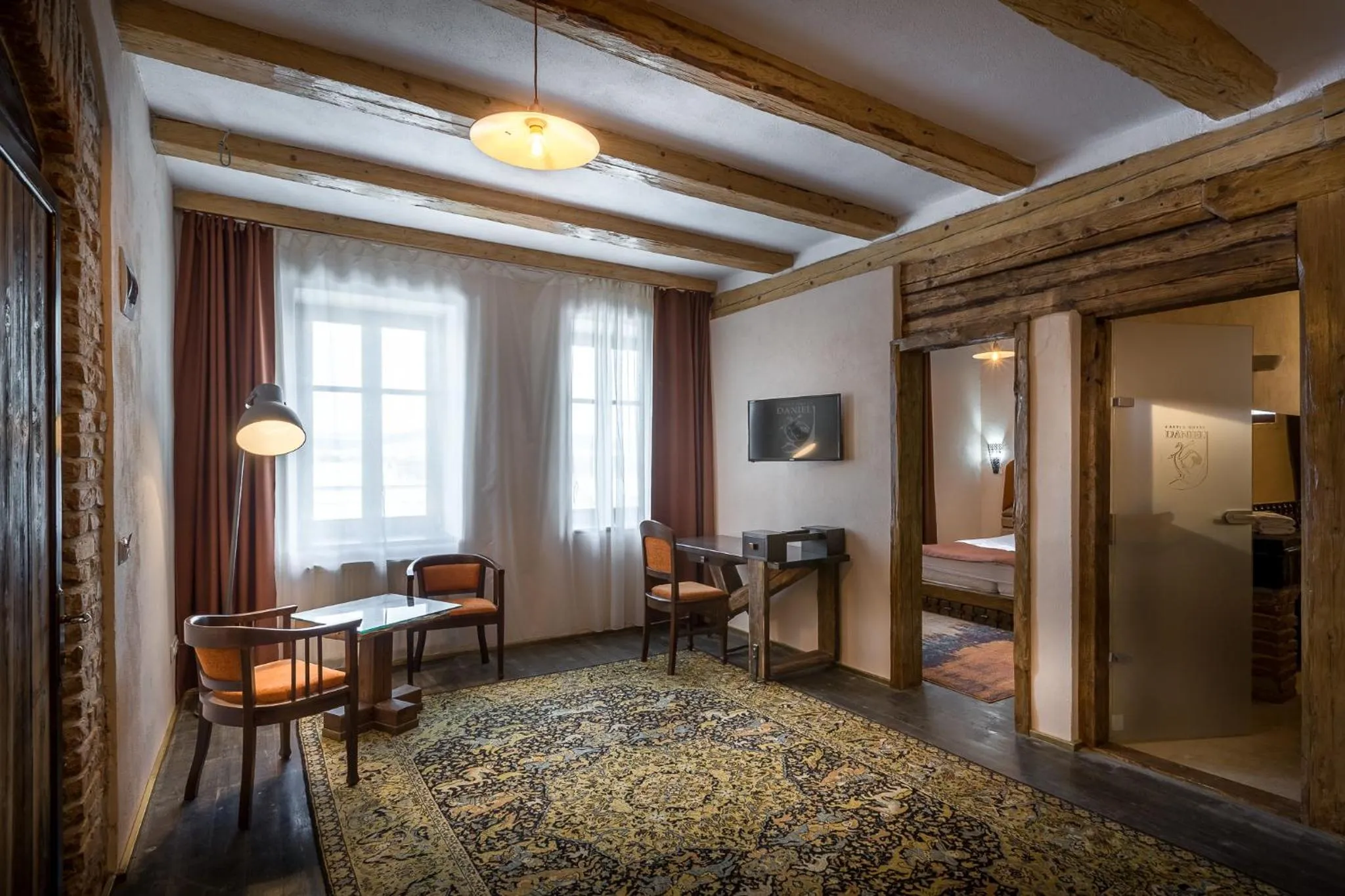 Bed in Castle Hotel Daniel