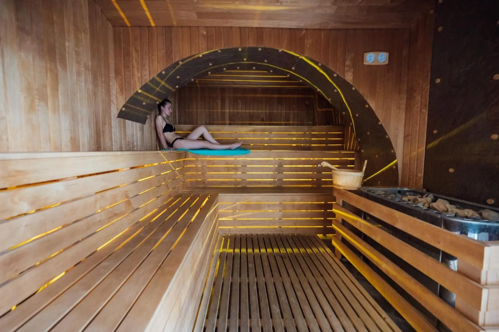 Sauna in Castle Hotel Daniel