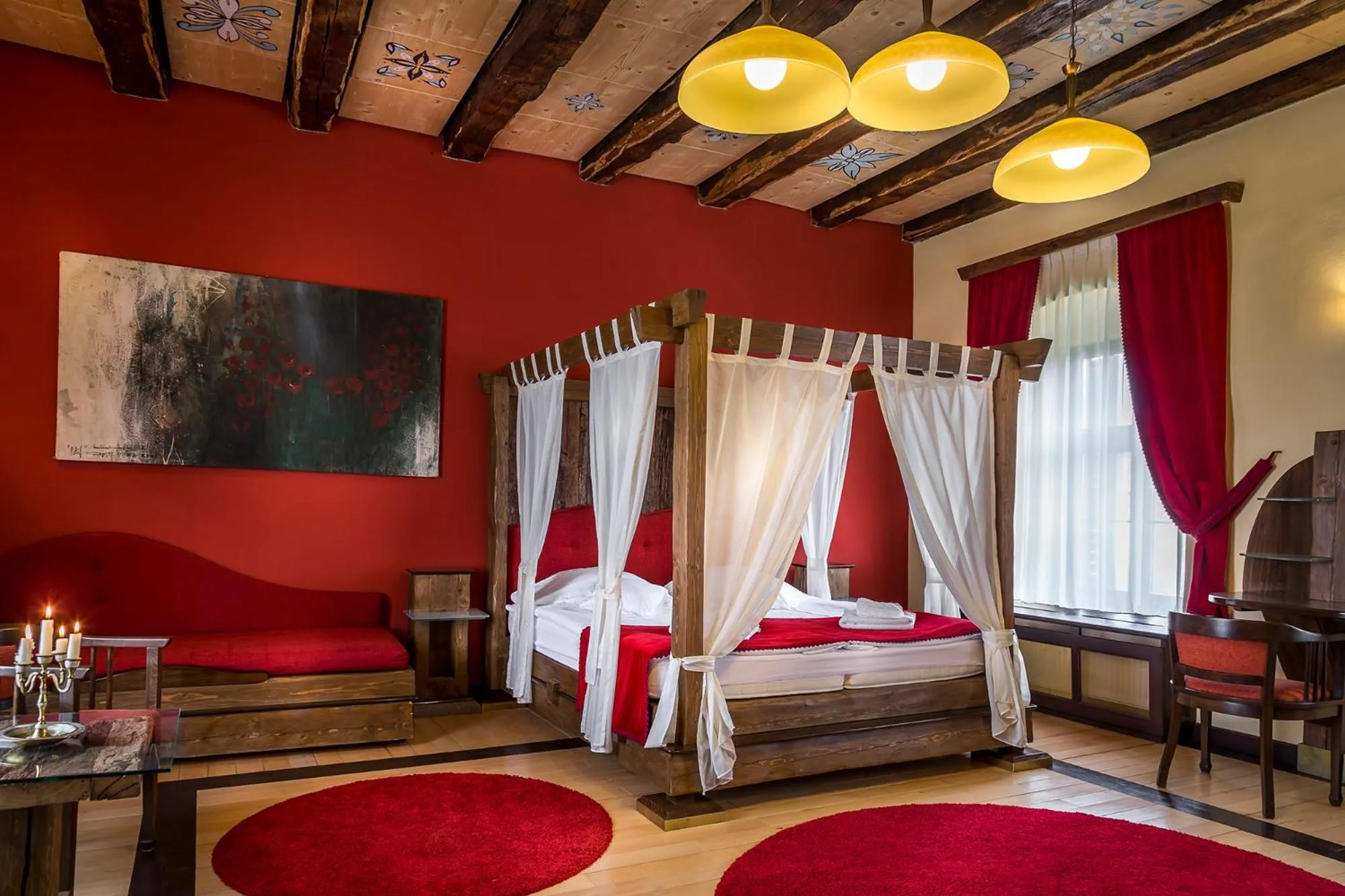 Bed in Castle Hotel Daniel