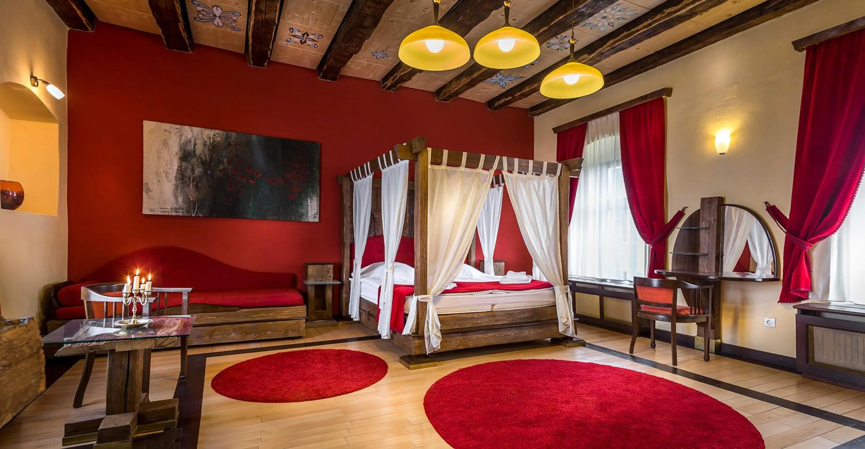 Bed in Castle Hotel Daniel