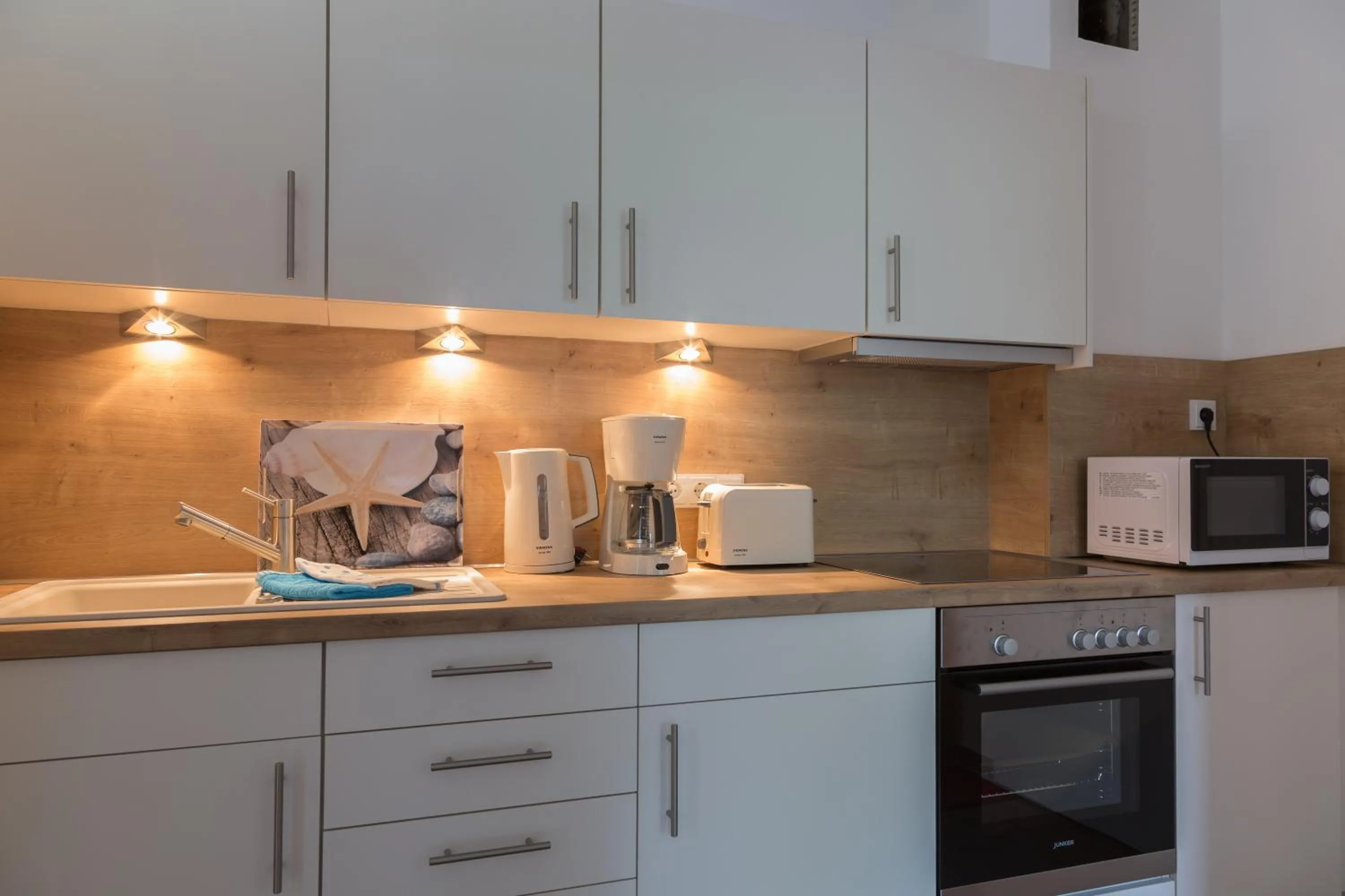 Kitchen or kitchenette in Apartments Christiansen