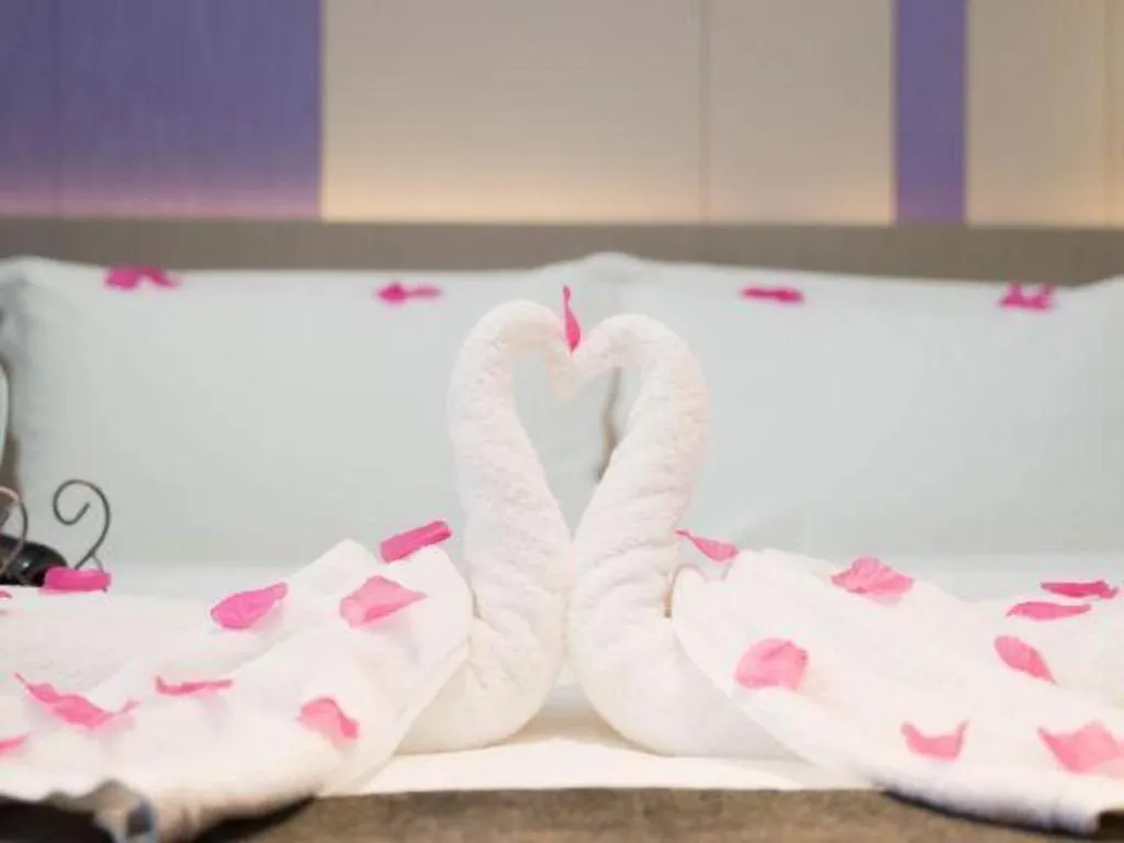 Bed in Lavande Hotel Shanghai Jing'an Shibei Gaoxin