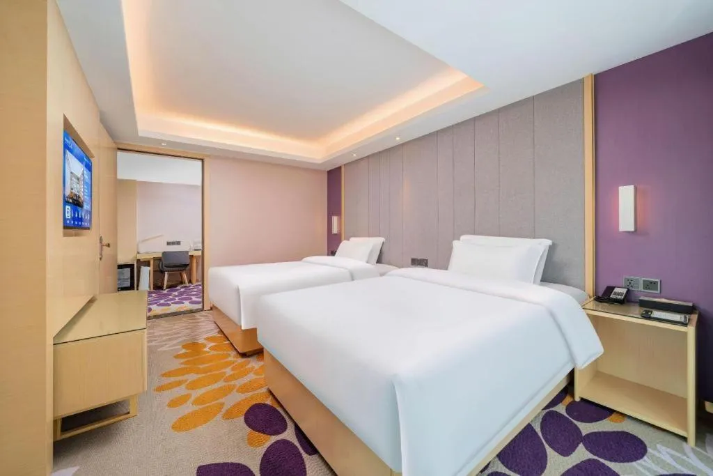 Bed in Lavande Hotel Shaoguan Bainian East Street Fengcai Building