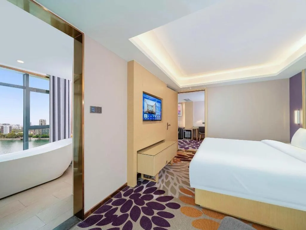 Bed in Lavande Hotel Shaoguan Bainian East Street Fengcai Building