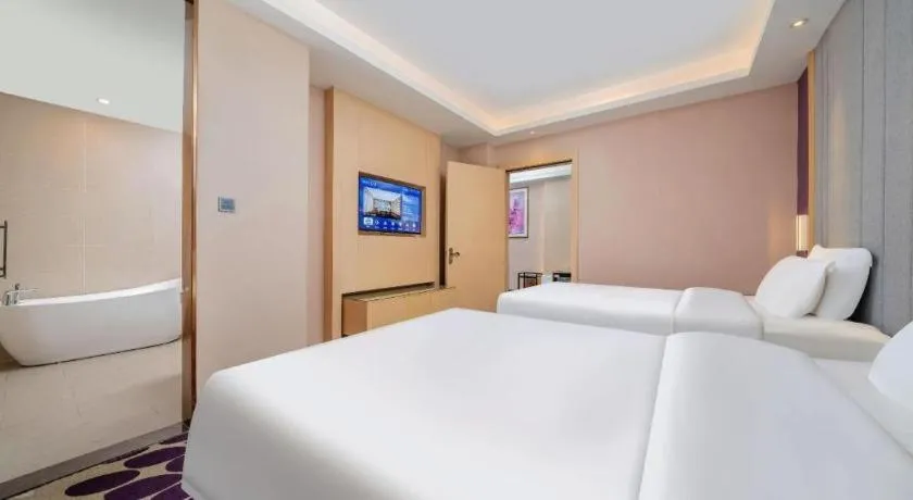 Bed in Lavande Hotel Shaoguan Bainian East Street Fengcai Building