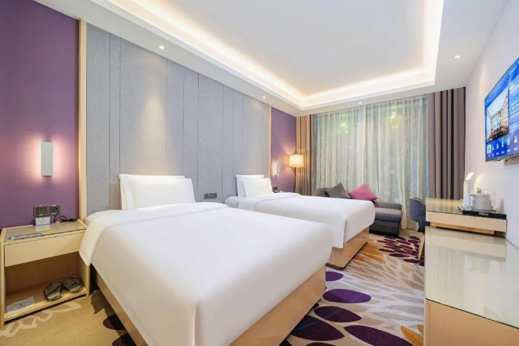 Bed in Lavande Hotel Shaoguan Bainian East Street Fengcai Building