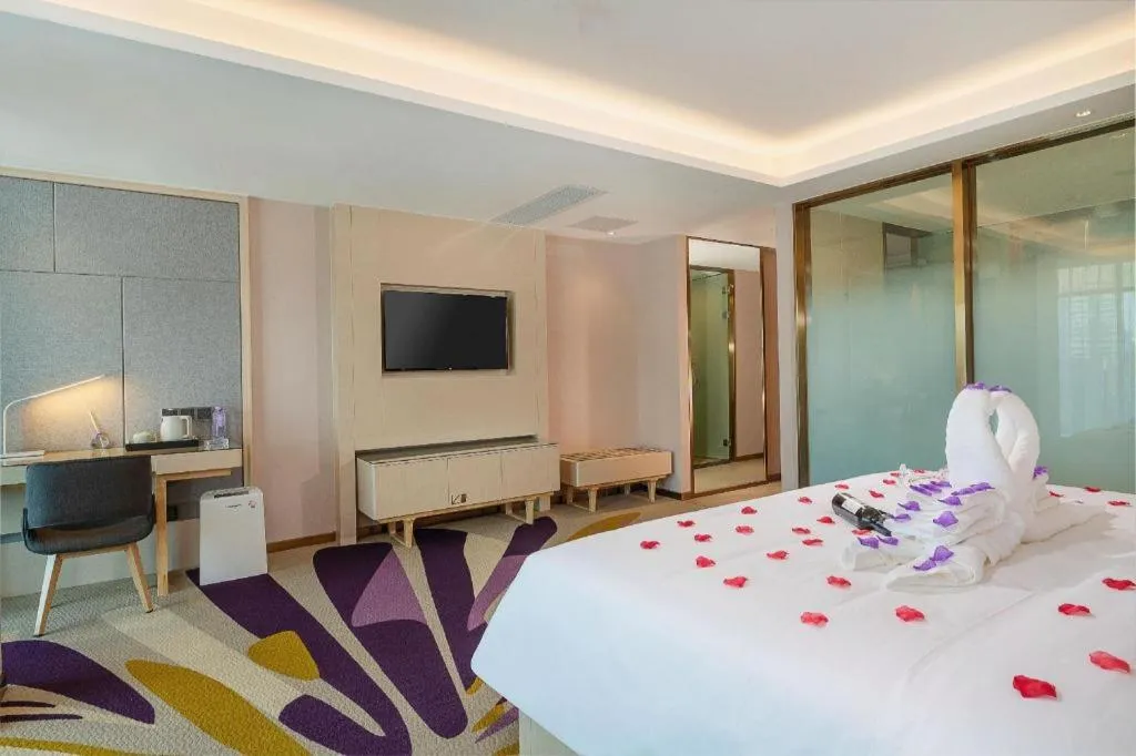 Bed in Lavande Hotel Shaoguan Bainian East Street Fengcai Building