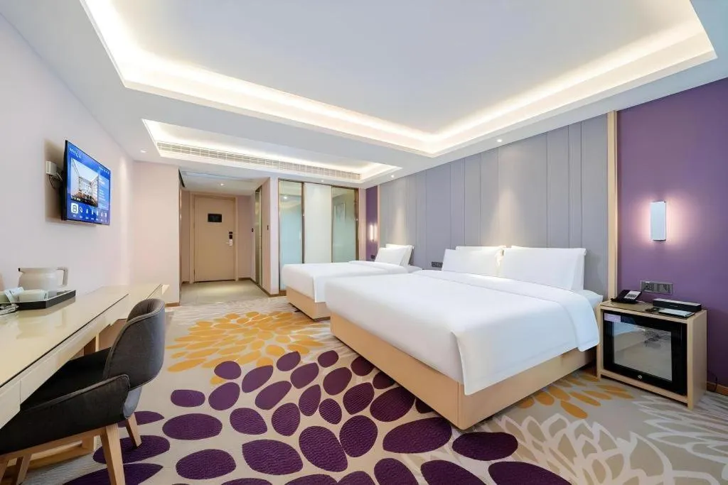 Bed in Lavande Hotel Shaoguan Bainian East Street Fengcai Building