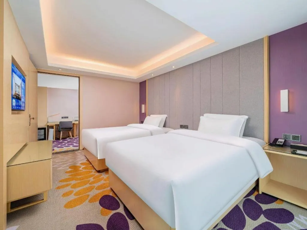 Bed in Lavande Hotel Shaoguan Bainian East Street Fengcai Building