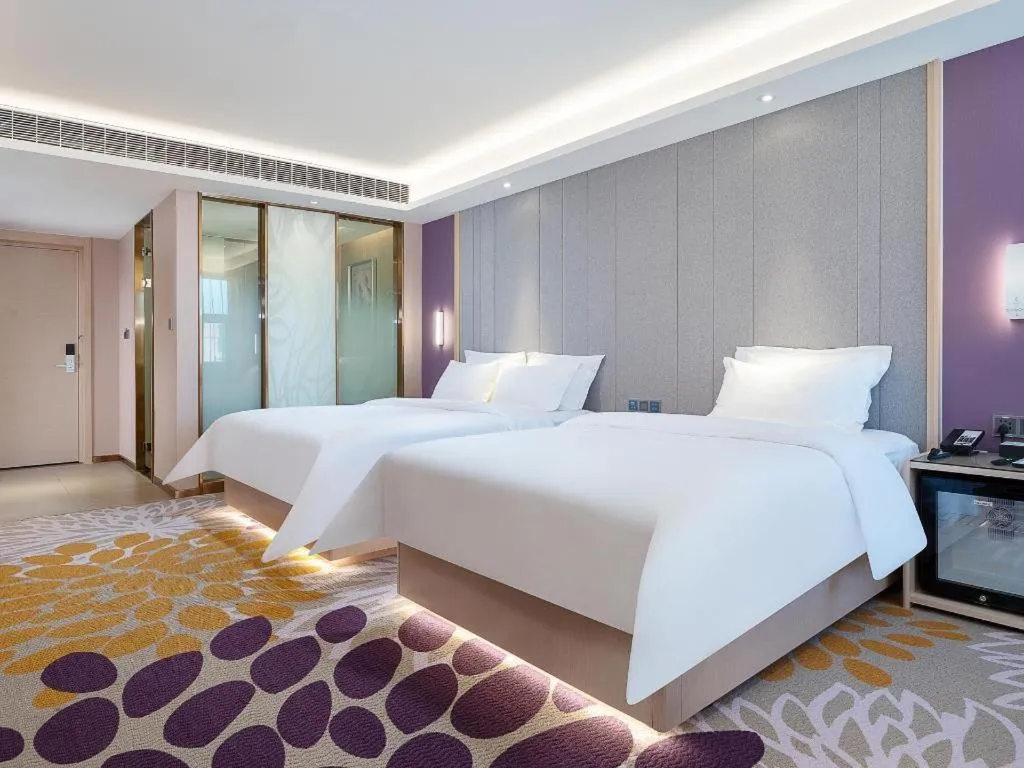 Bed in Lavande Hotel Shaoguan Bainian East Street Fengcai Building