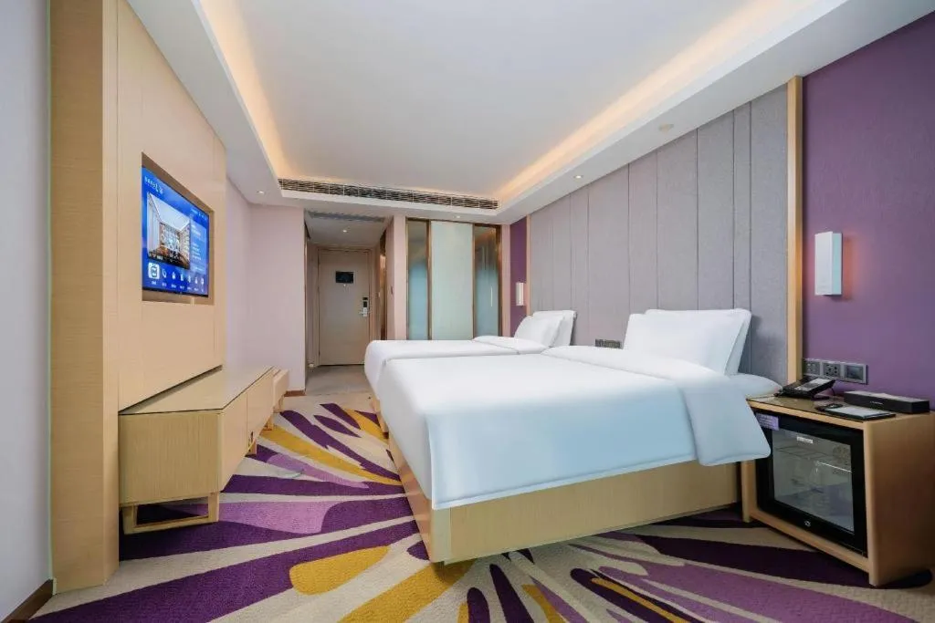 Bed in Lavande Hotel Shaoguan Bainian East Street Fengcai Building