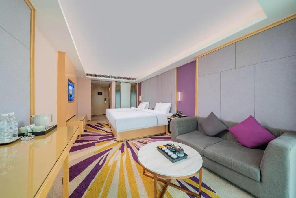 Bed in Lavande Hotel Shaoguan Bainian East Street Fengcai Building