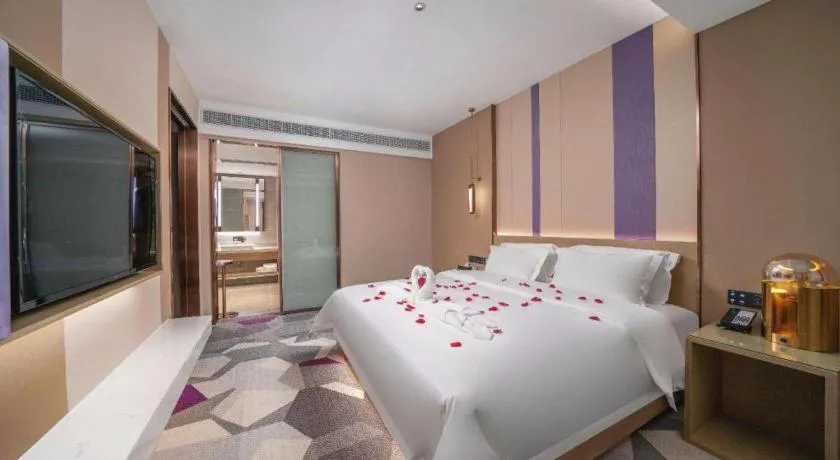 Bed in Lavande Hotel Chaozhou Fortune Center Lin Street