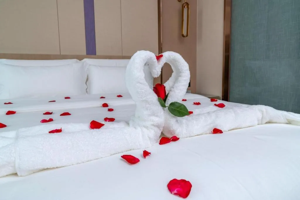 Bed in Lavande Hotel Chaozhou Fortune Center Lin Street