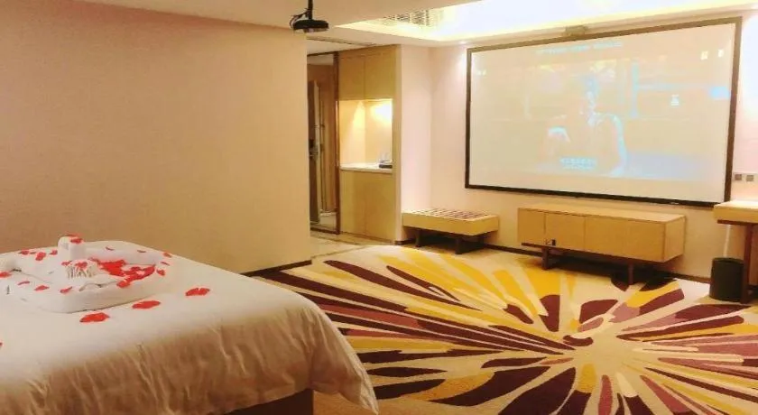 Bed in Lavande Hotel Maoming High-speed Railway Station Xinfu Road