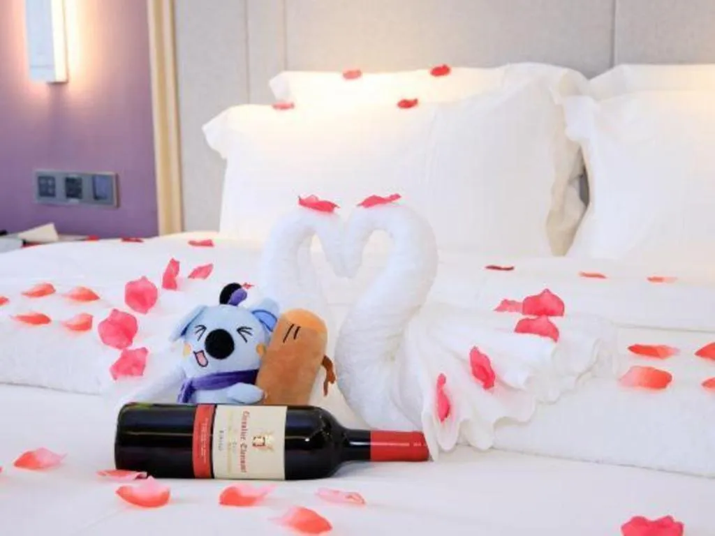 Bed in Lavande Hotel Maoming High-speed Railway Station Xinfu Road