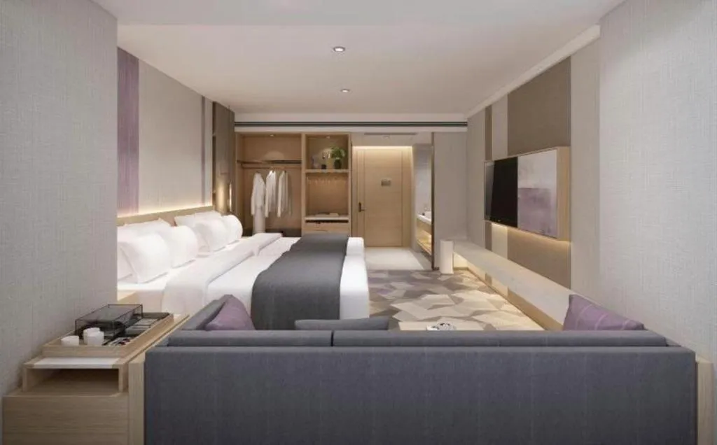 Bed in Lavande Hotel Xuchang Pangdonglai Hengdajinhui Plaza