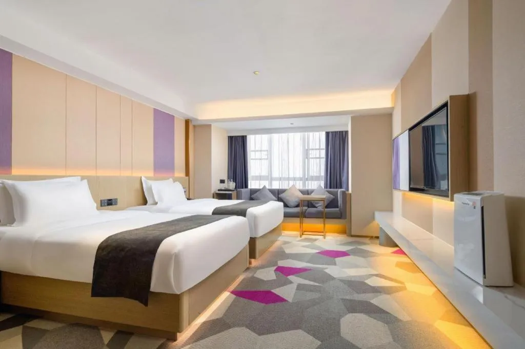 Bed in Lavande Hotel Xuchang Pangdonglai Hengdajinhui Plaza