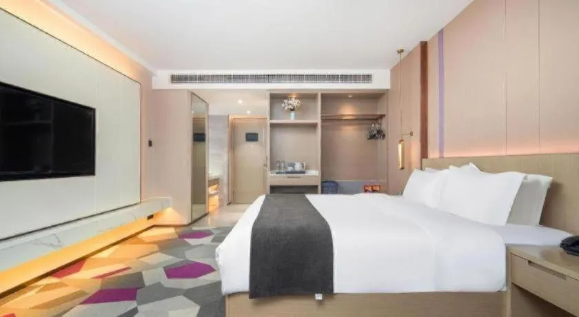 Bed in Lavande Hotel Xuchang Pangdonglai Hengdajinhui Plaza