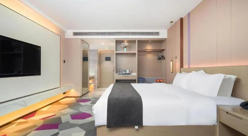 Bed in Lavande Hotel Xuchang Pangdonglai Hengdajinhui Plaza
