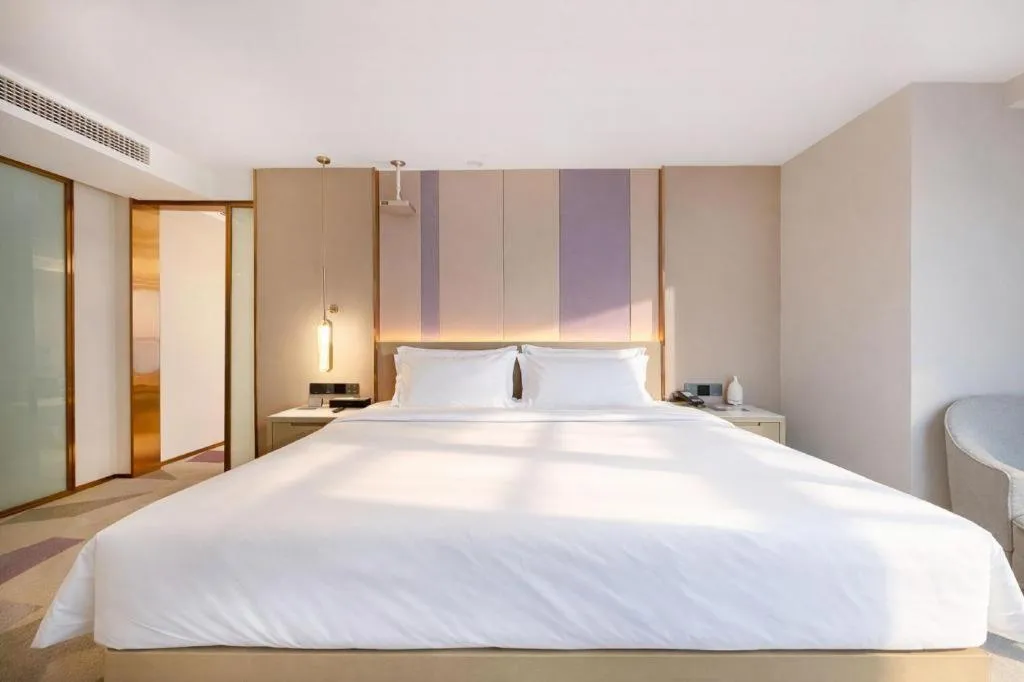 Bed in Lavande Hotel Xuchang Pangdonglai Hengdajinhui Plaza