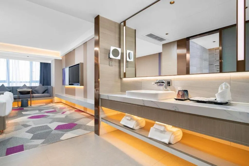 Bed in Lavande Hotel Xuchang Pangdonglai Hengdajinhui Plaza