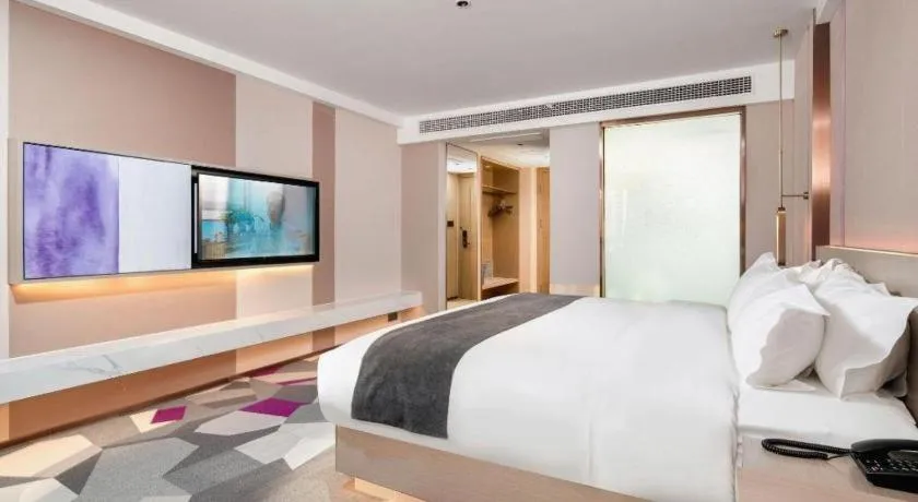 Bed in Lavande Hotel Xuchang Pangdonglai Hengdajinhui Plaza