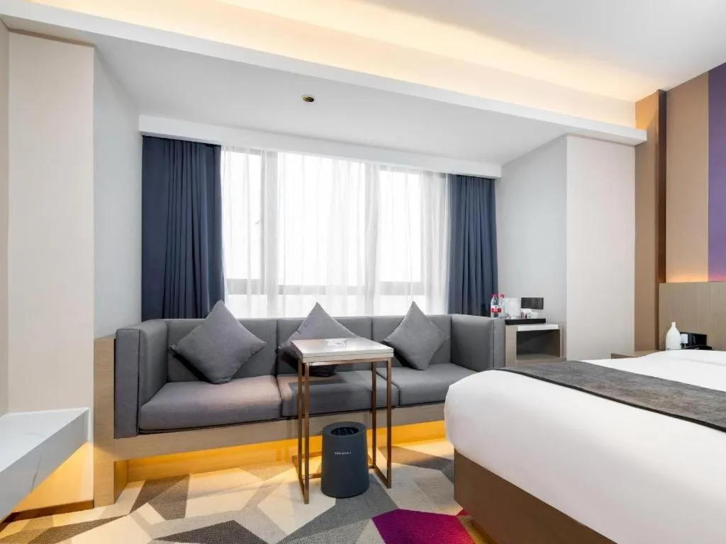 Bed in Lavande Hotel Xuchang Pangdonglai Hengdajinhui Plaza