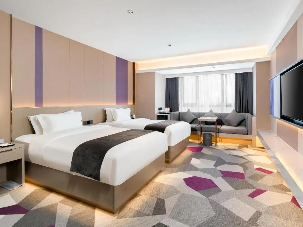 Bed in Lavande Hotel Xuchang Pangdonglai Hengdajinhui Plaza