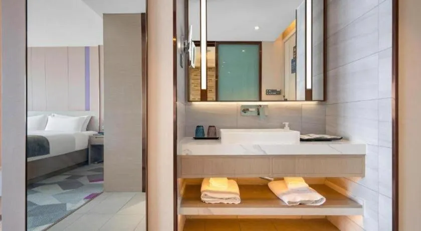 Bed in Lavande Hotel Xuchang Pangdonglai Hengdajinhui Plaza