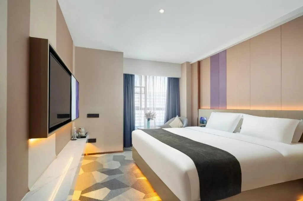 Bed in Lavande Hotel Xuchang Pangdonglai Hengdajinhui Plaza